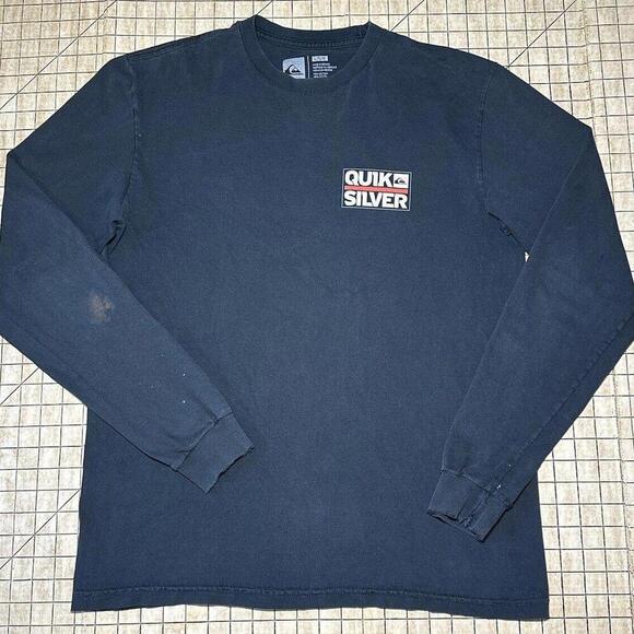 Vintage Quiksilver T Shirt Distressed Size Large - Picture 2 of 10